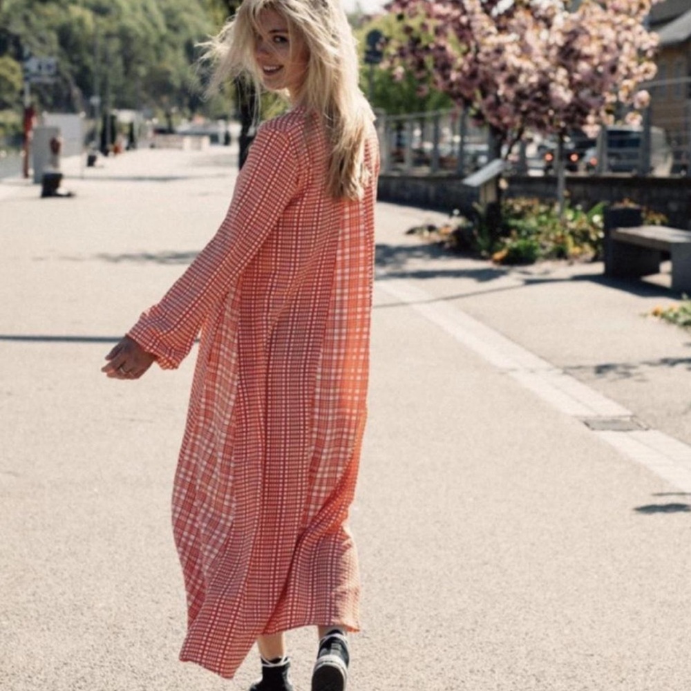 Stine Goya Leila Mixed Check Midi dress in perfect condition.